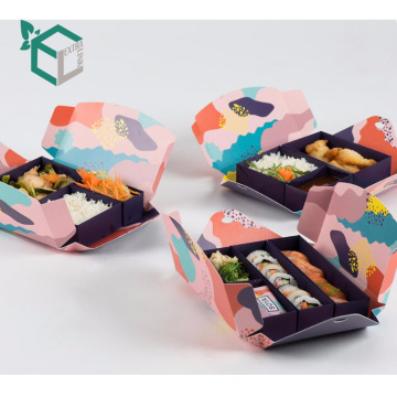 Eco-содружественное нестандартная Конструкция трех слоев роскошные бумажные на вынос Коробка обеда